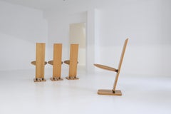 Satz von 4 Pala-Esszimmerstühlen von Gigi Sabadin für Emme, Italien, 1973