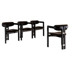 Set of 4 "Pamplona" dining chairs by Augusto Savini for Pozzi, Italy 1960