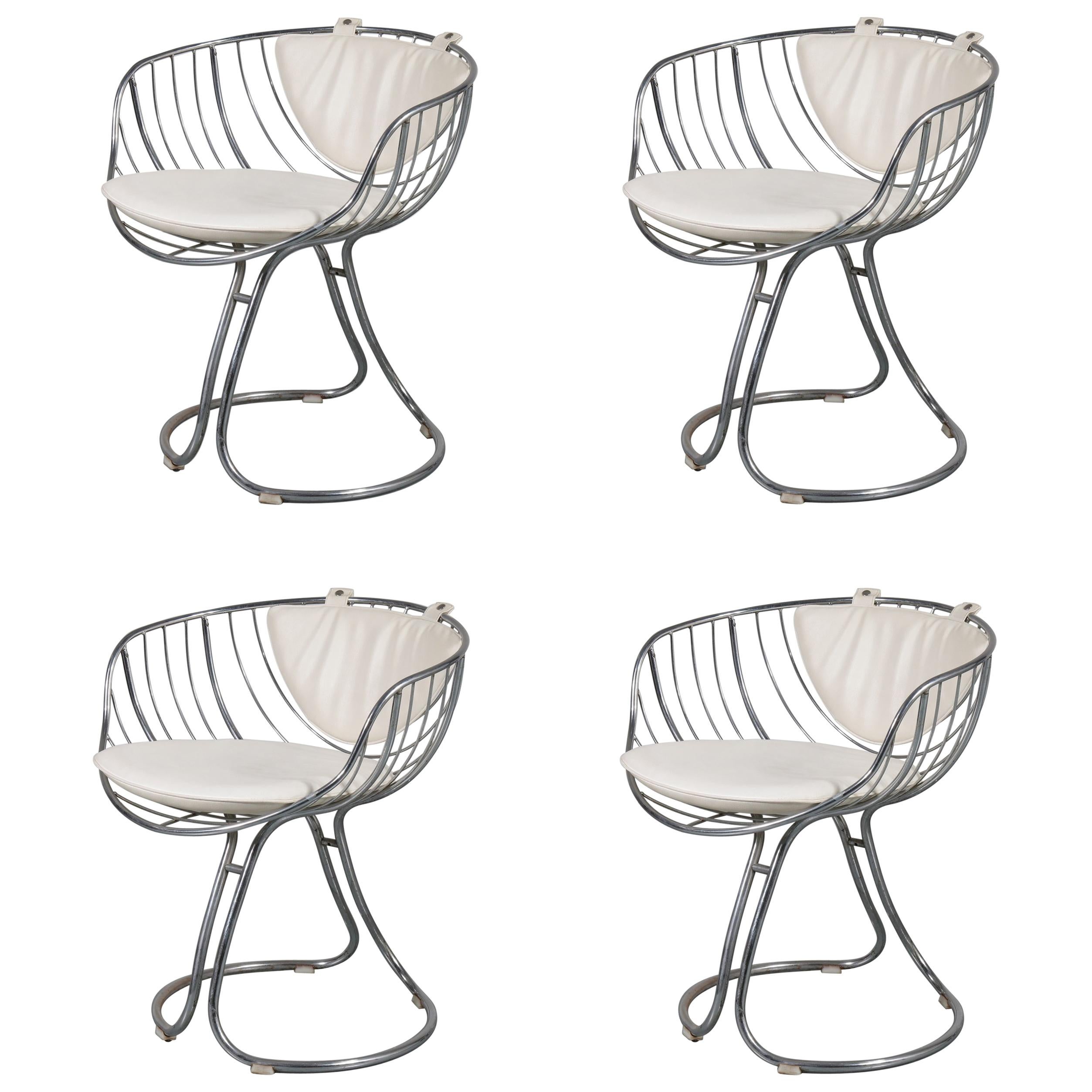 Set of 4 "Pan Am" Armchairs, 1960, USA