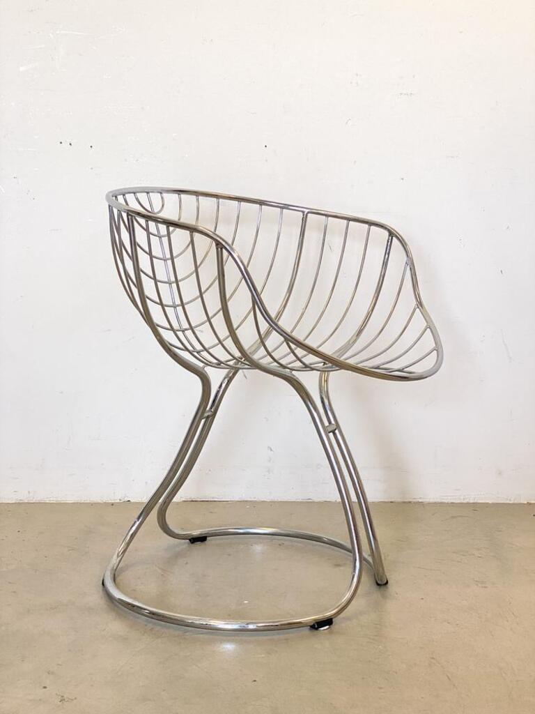 Postmoderne Ensemble de 4 fauteuils Pan Am de Gastone Rinaldi pour Rima en vente