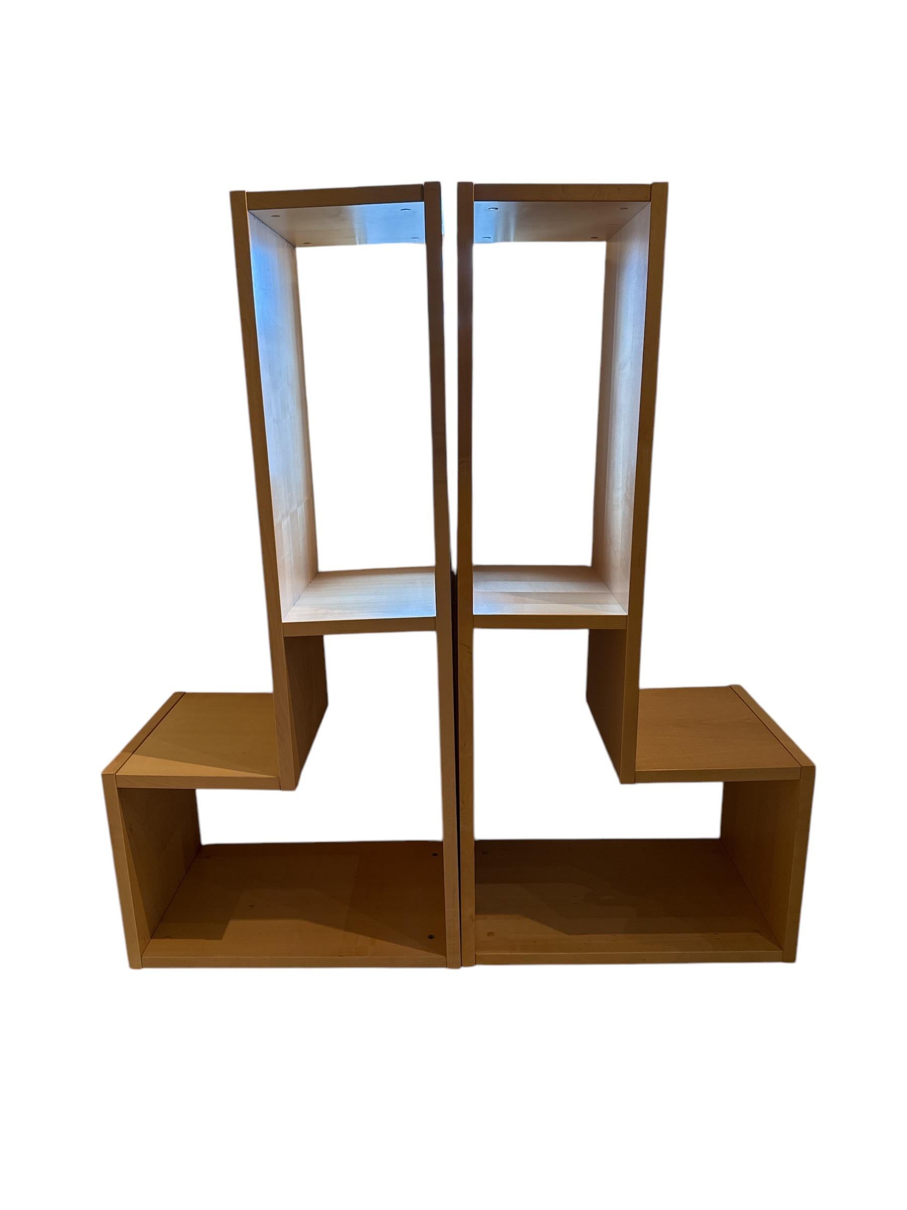 Mid-Century moderno Set di 4 parti modulari anni '90 Libreria Etagere in vendita
