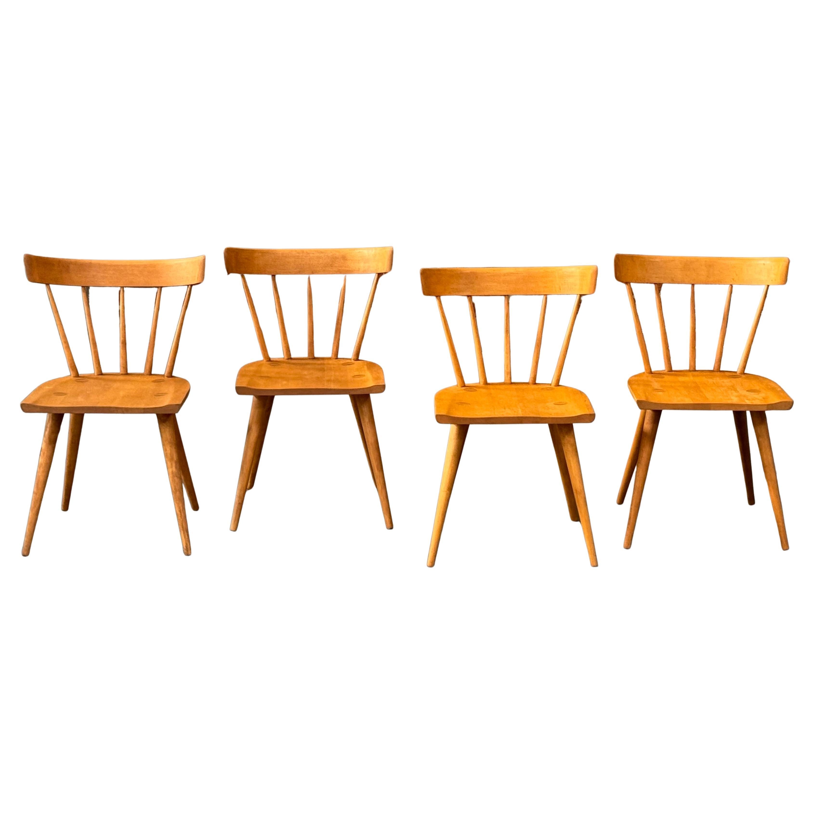 Set of 4 Paul McCobb Planner Group Dining Chairs