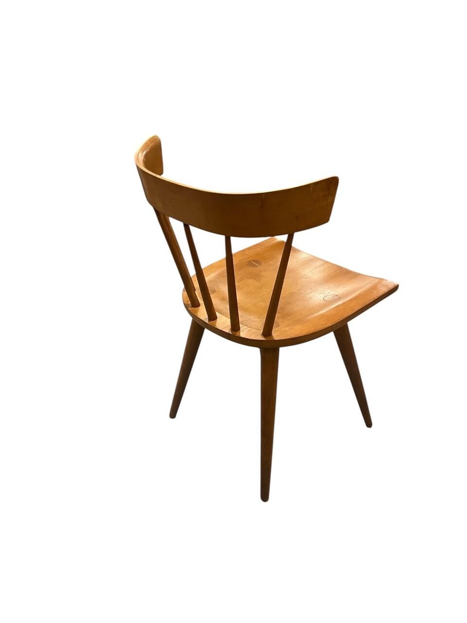 Set of 4 Paul Mccobb Planner Group Side Chairs in very good vintage condition, some discoloration on seats