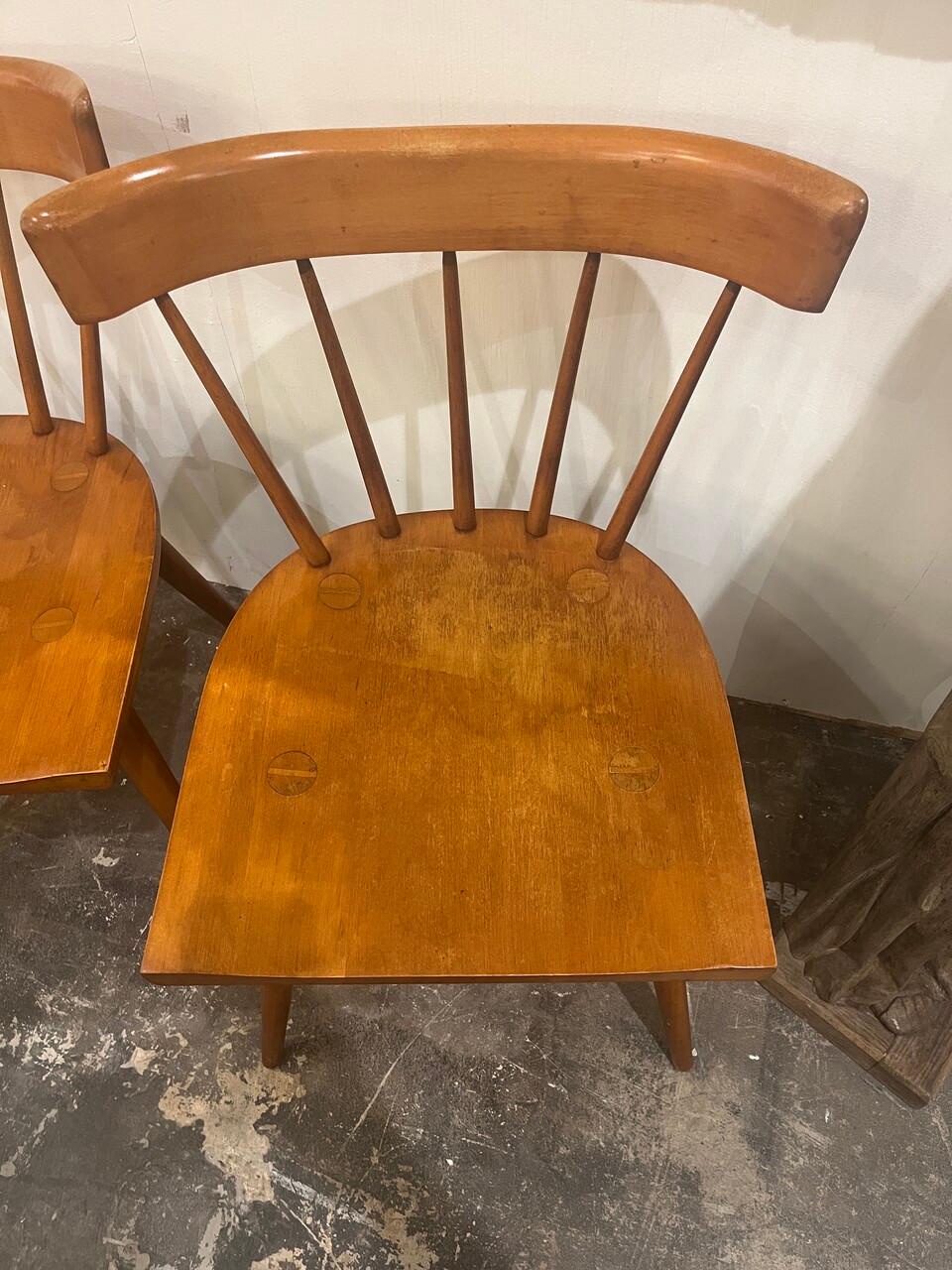 American Set of  4 Paul Mccobb Planner Group Side Chairs For Sale