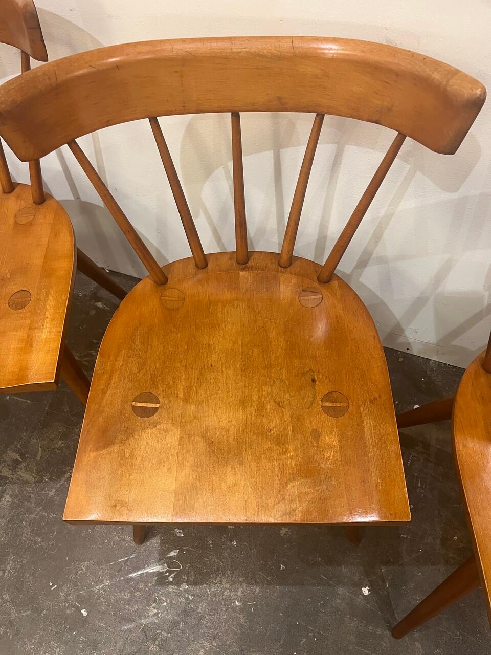 20th Century Set of  4 Paul Mccobb Planner Group Side Chairs For Sale
