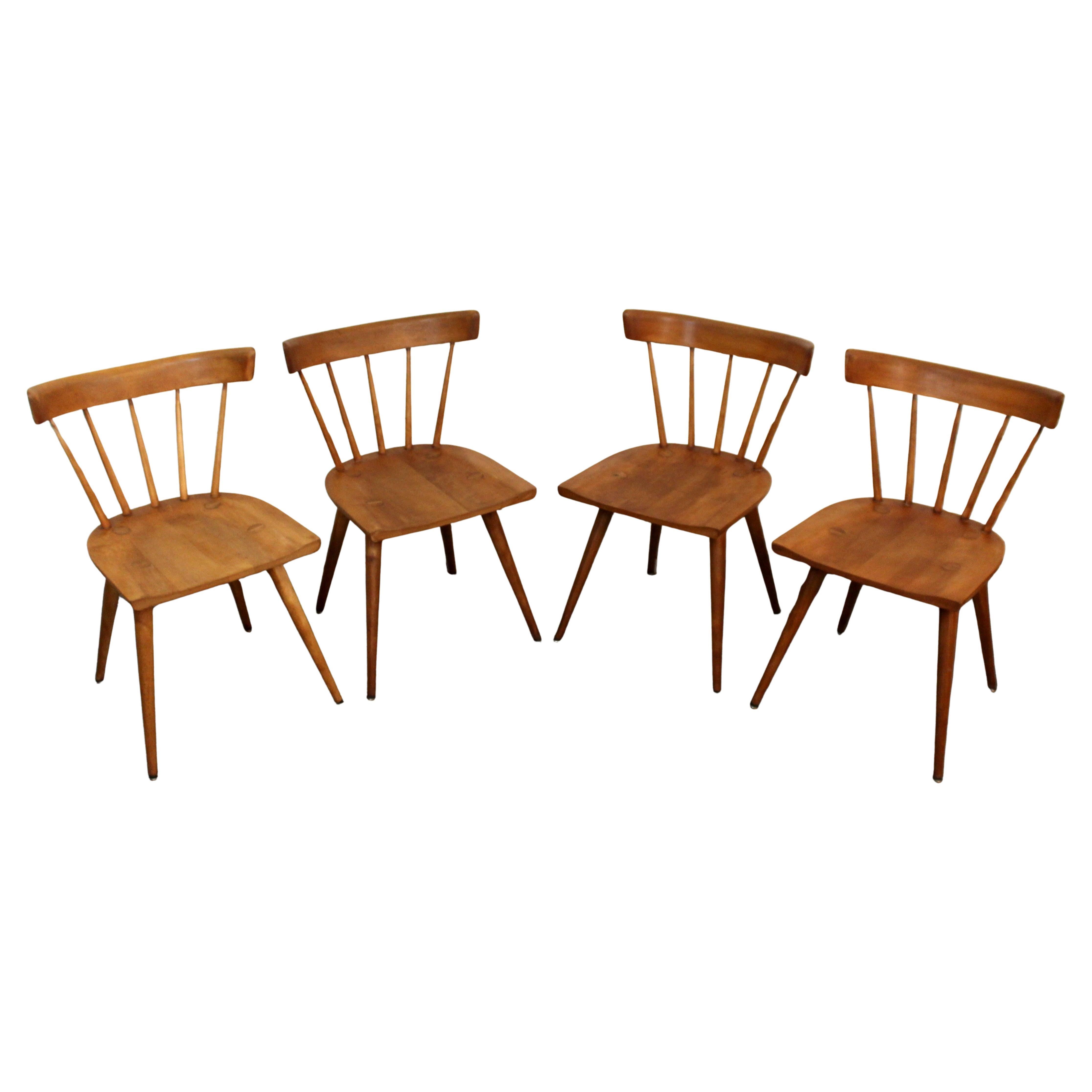Set of 4 Paul McCobb Planner Group Side Chairs for Winchendon