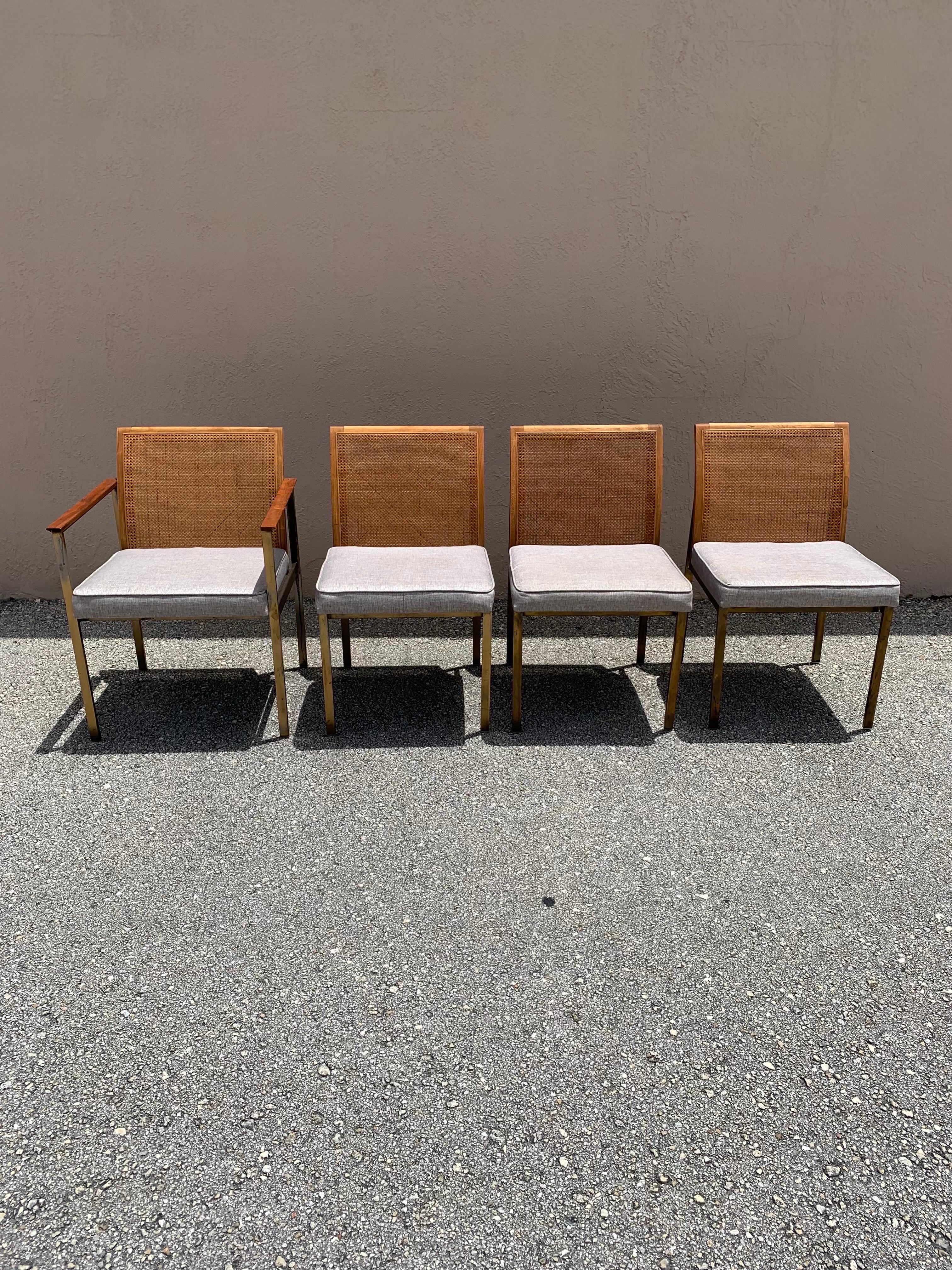American Set of 4 Paul McCobb Style Dining Chairs by Lane For Sale