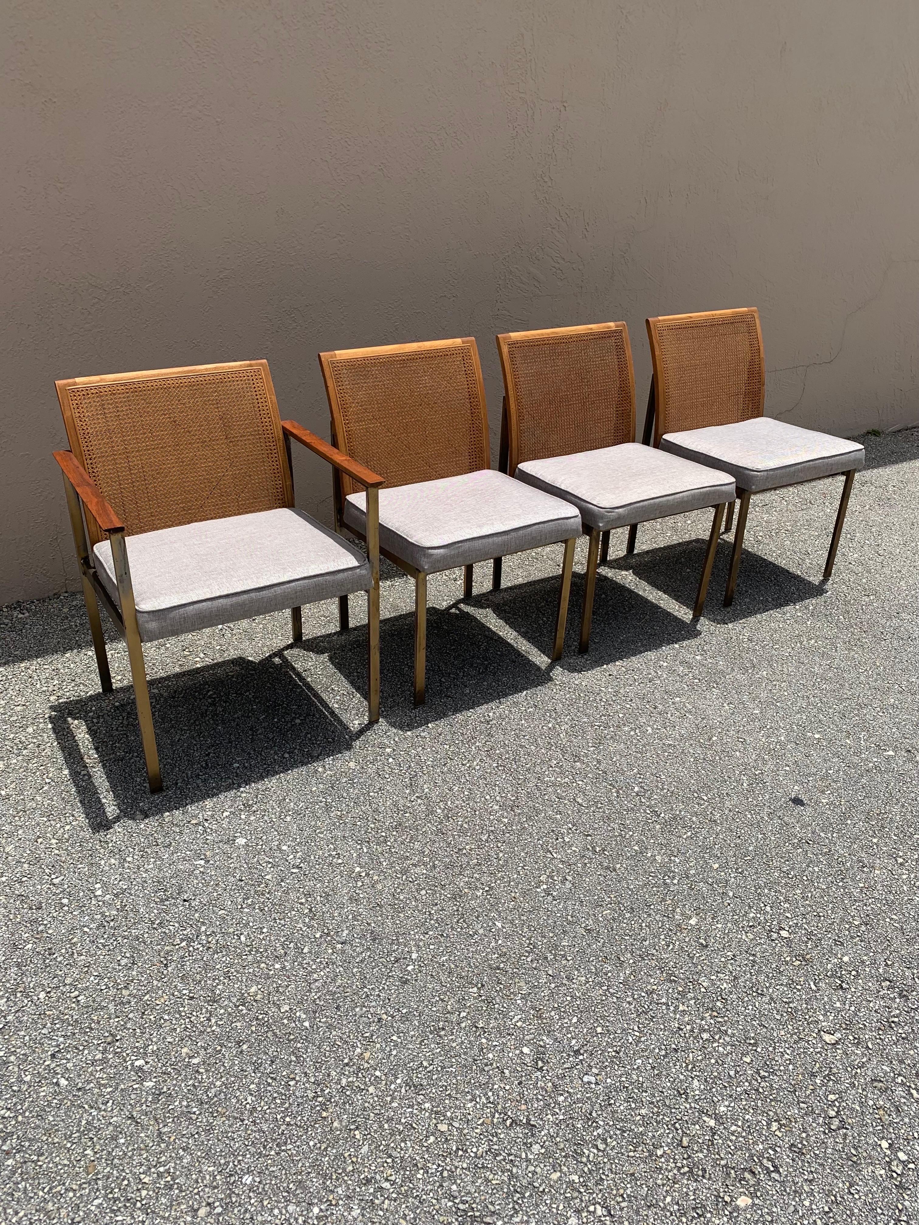 Set of 4 Paul McCobb Style Dining Chairs by Lane In Good Condition For Sale In Boynton Beach, FL