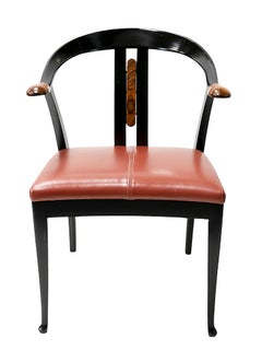 Set of 4 pcs. Italian Mid-Century Giorgetti Dining Chairs from 1980's