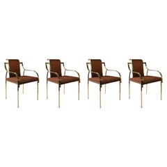 Set of 4 pcs. Mid-Century Italian Romeo Rega/Maison Jansen Style Dining Chairs