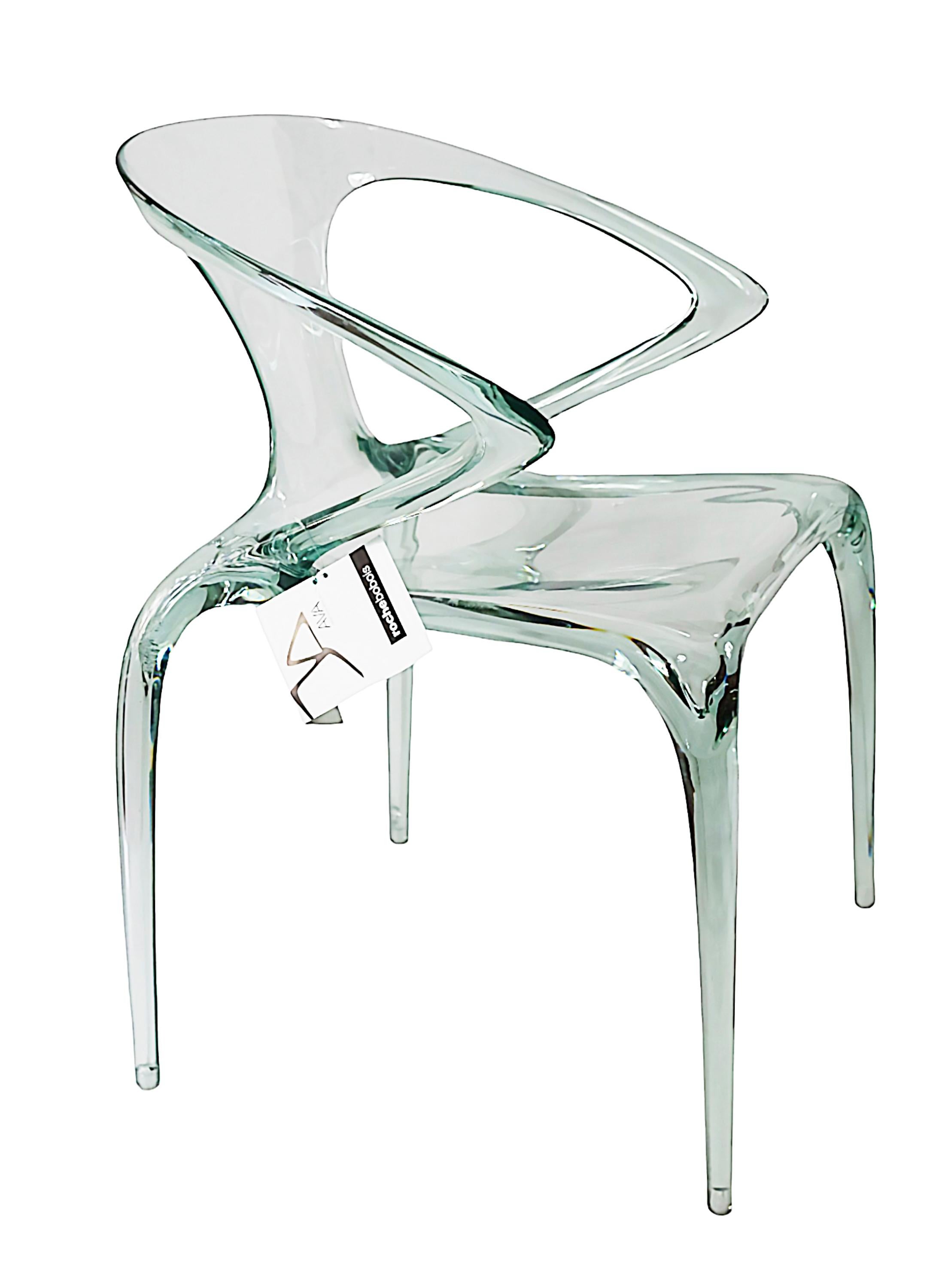 Set of 4 Pcs. Plexiglass Song Wen Zhong AVA Dining Chairs for Roche Bobois 2