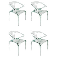 Set of 4 Pcs. Plexiglass Song Wen Zhong AVA Dining Chairs for Roche Bobois