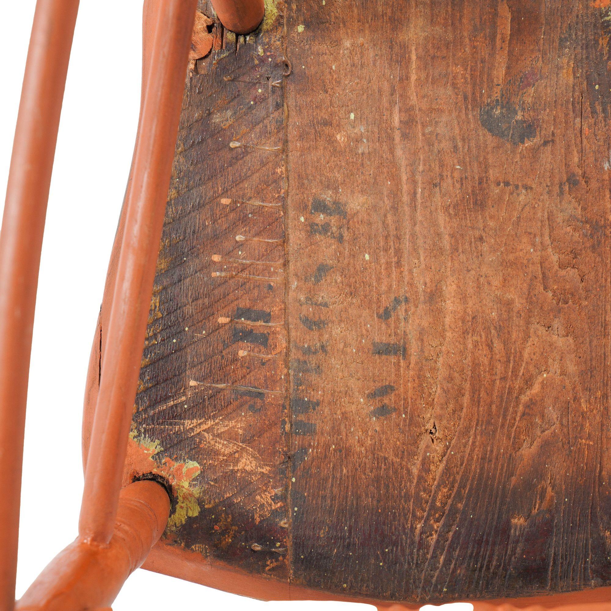 Ensemble de 4 chaises d'appoint Pennsylvanie à dossier demi-fuselé, C.I.C. 1840 en vente 8