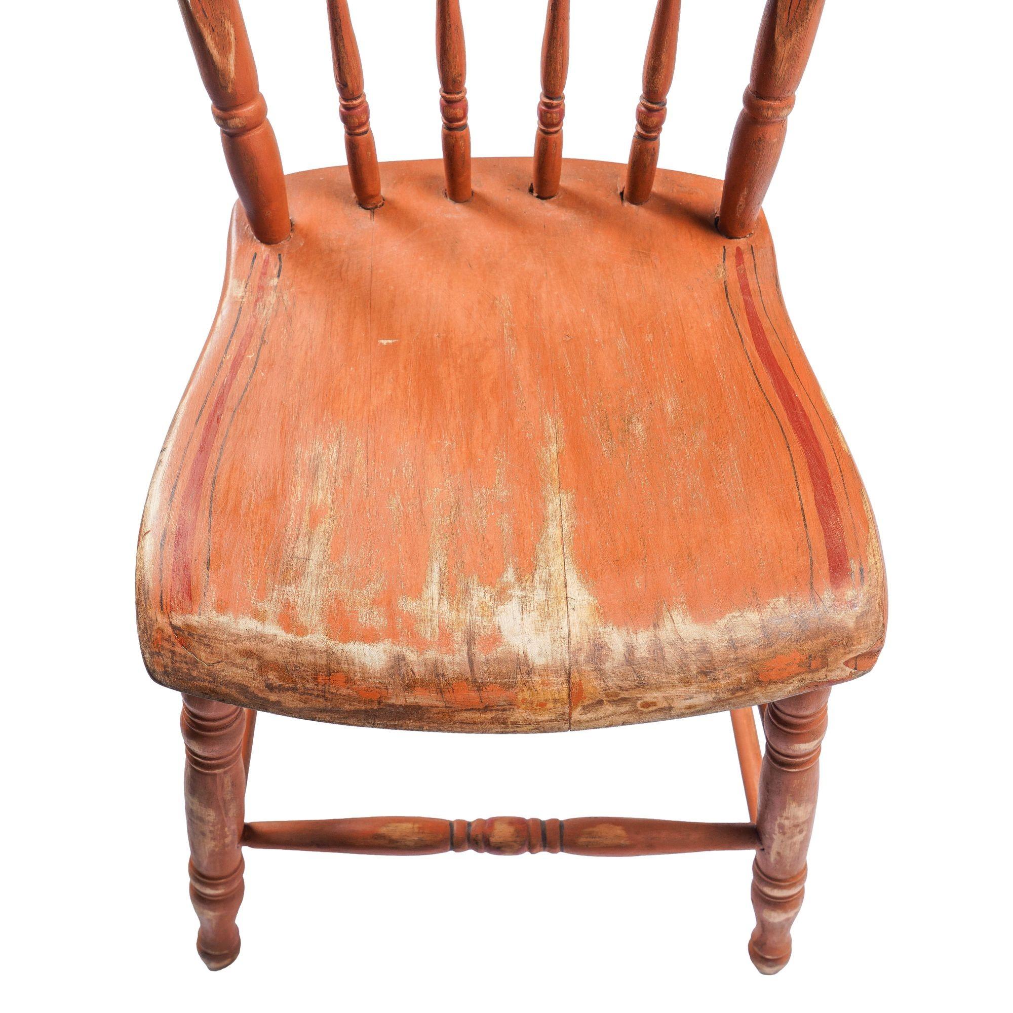 Ensemble de 4 chaises d'appoint Pennsylvanie à dossier demi-fuselé, C.I.C. 1840 en vente 10