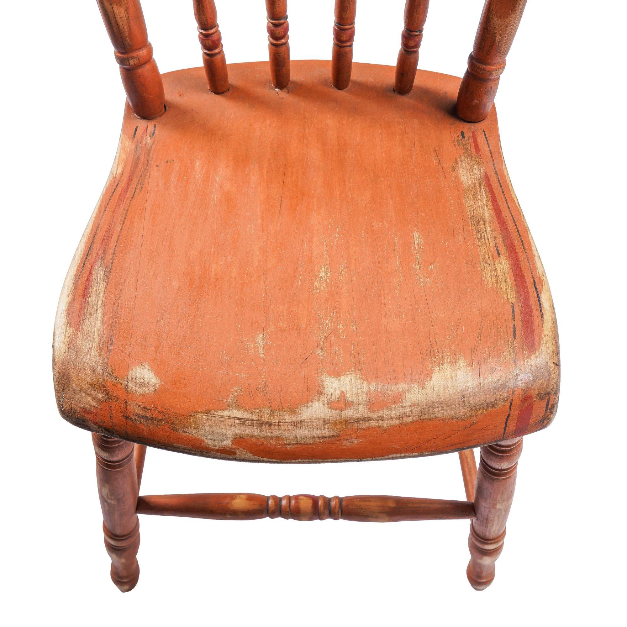 Ensemble de 4 chaises d'appoint Pennsylvanie à dossier demi-fuselé, C.I.C. 1840 en vente 11