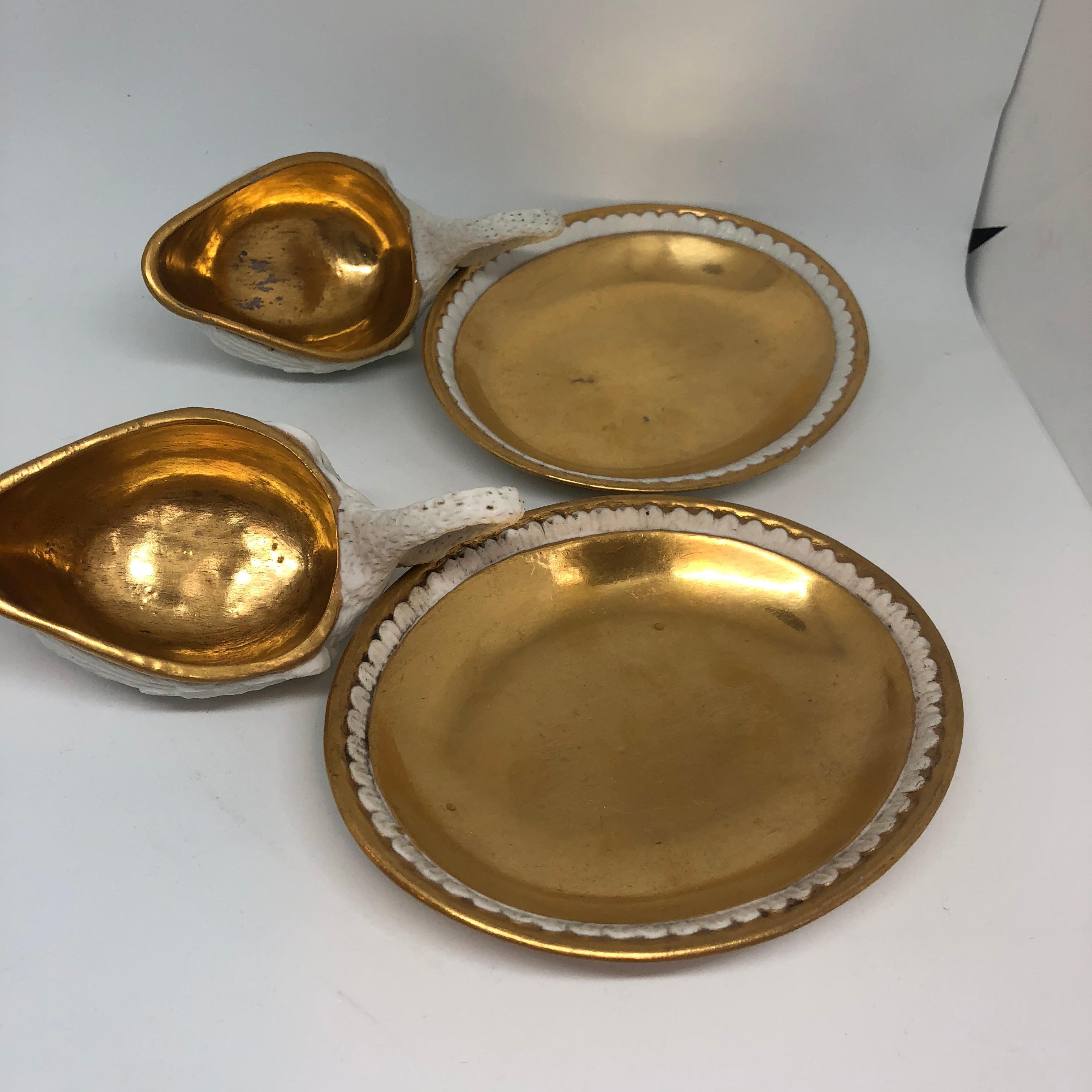 Two Pairs of Period Empire Bisque Porcelain And Gilt Swan Cups 5