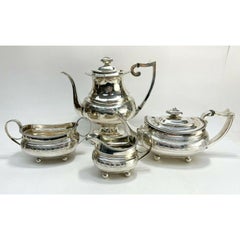 Set of 4 Peter Ann William Bateman London Sterling Silver Serving Pieces, 1815