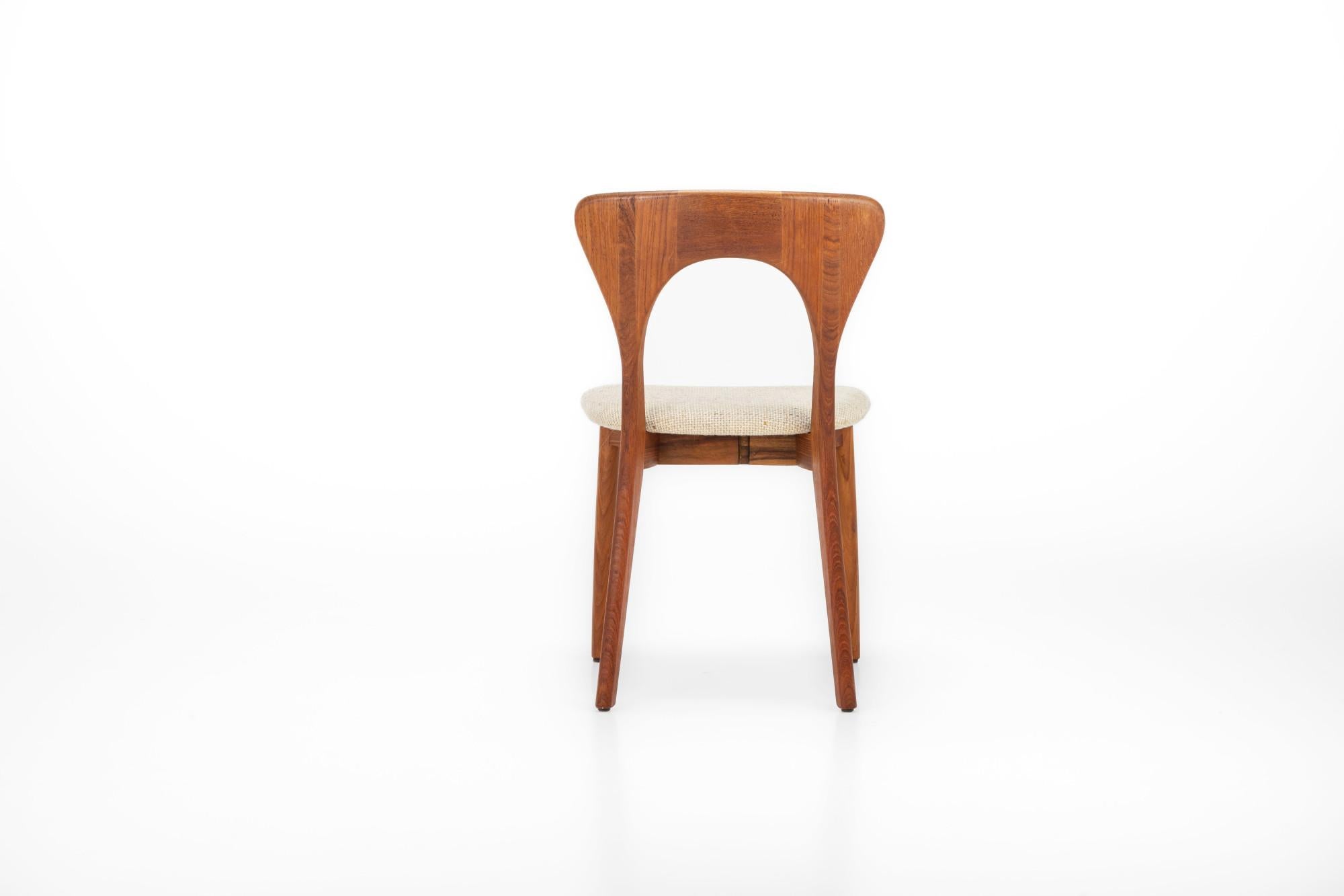 Set of 4 'Peter' dining chairs by Niels Koefoed for Koefoed's Hornslet, Denmark 7