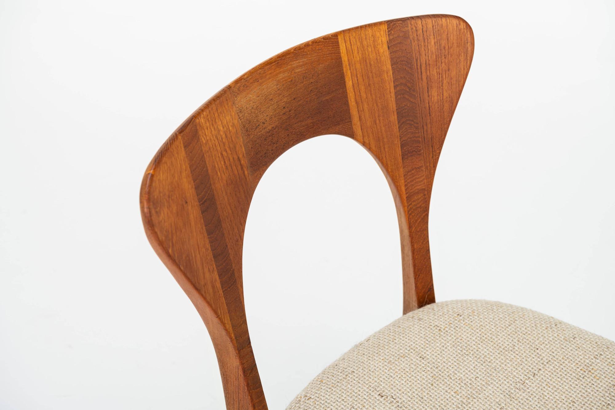 Set of 4 'Peter' dining chairs by Niels Koefoed for Koefoed's Hornslet, Denmark 9