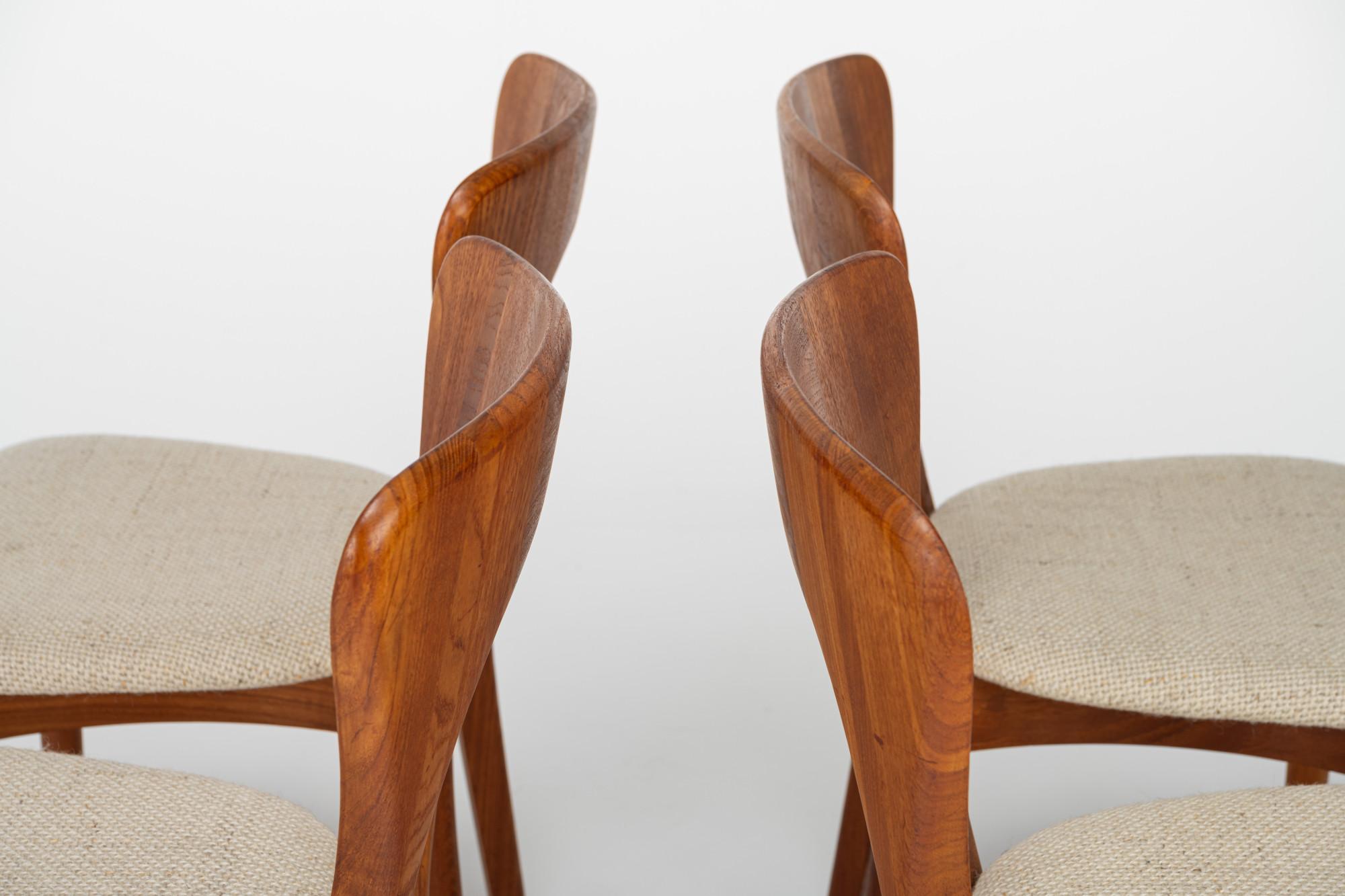 Set of 4 'Peter' dining chairs by Niels Koefoed for Koefoed's Hornslet, Denmark 2