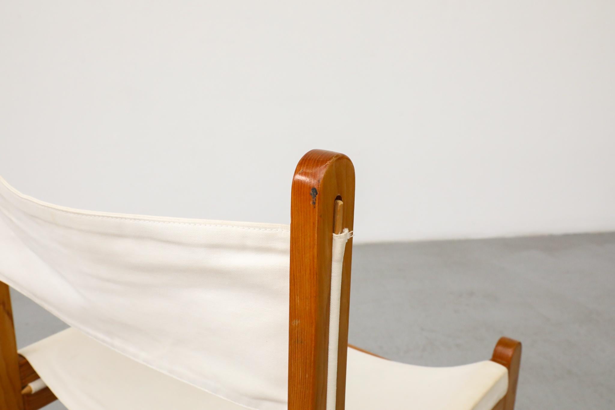 Set of 4 Peter Ole Schiønning Safari Chairs for Niels Eilersen, c. 1960s For Sale 4