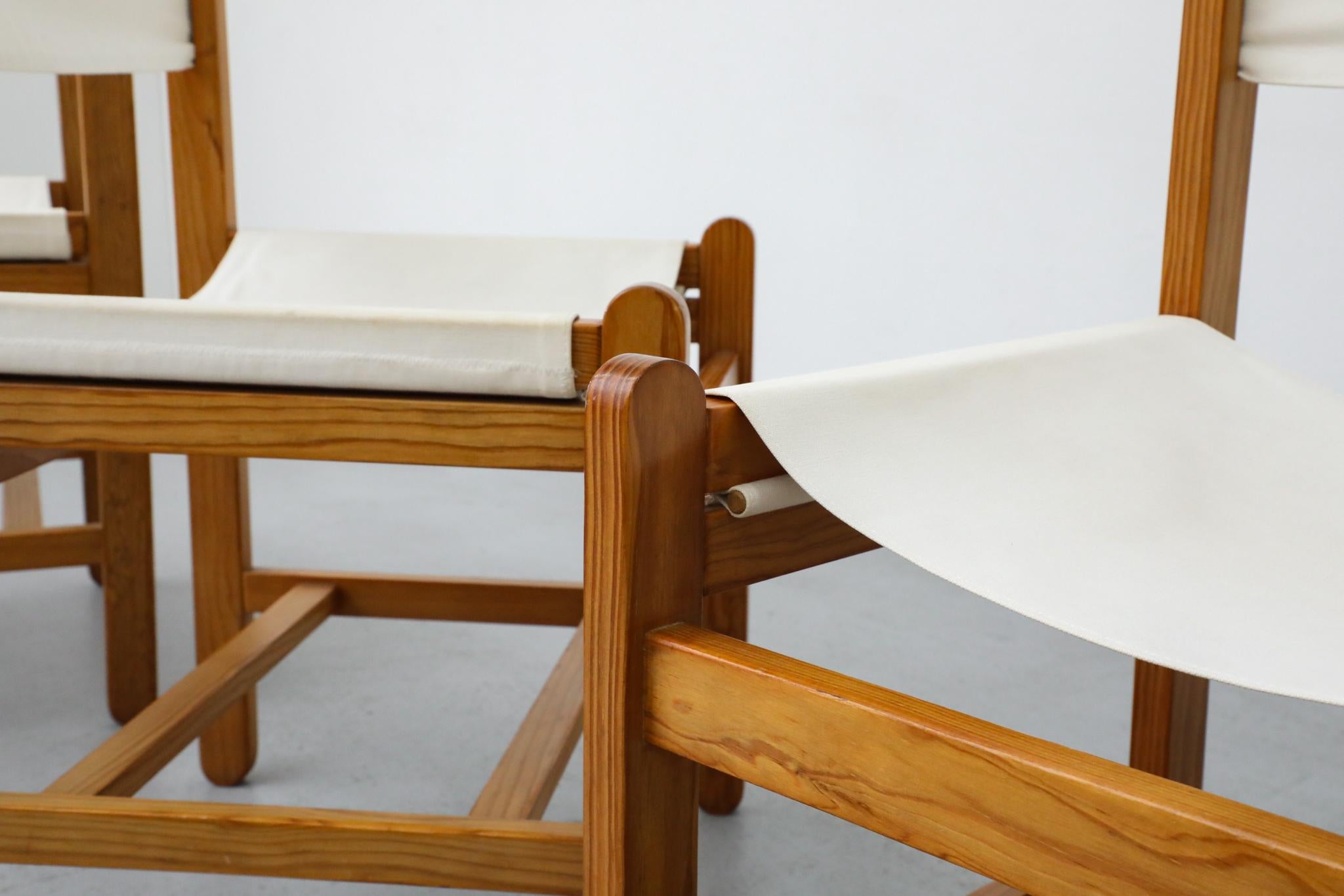 Set of 4 Peter Ole Schiønning Safari Chairs for Niels Eilersen, c. 1960s For Sale 6