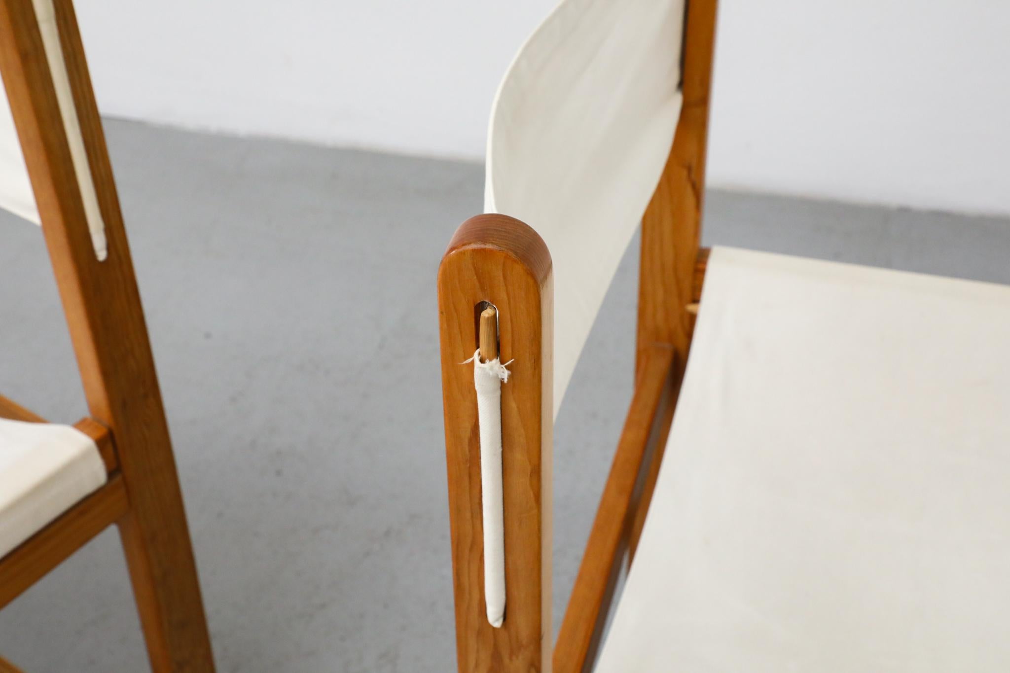 Set of 4 Peter Ole Schiønning Safari Chairs for Niels Eilersen, c. 1960s For Sale 7
