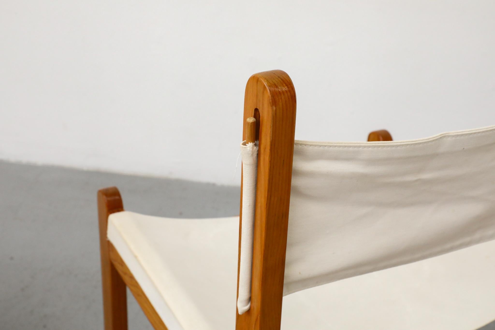 Set of 4 Peter Ole Schiønning Safari Chairs for Niels Eilersen, c. 1960s For Sale 8