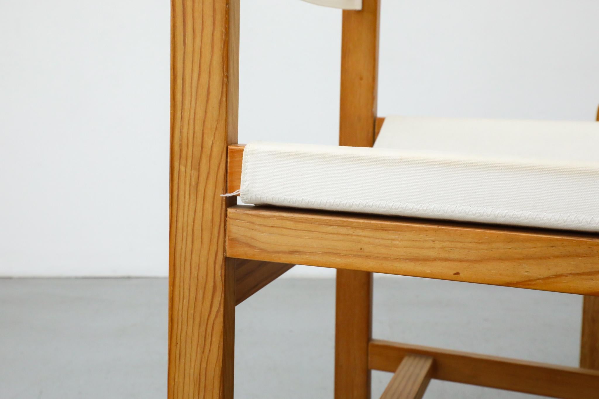 Set of 4 Peter Ole Schiønning Safari Chairs for Niels Eilersen, c. 1960s For Sale 11