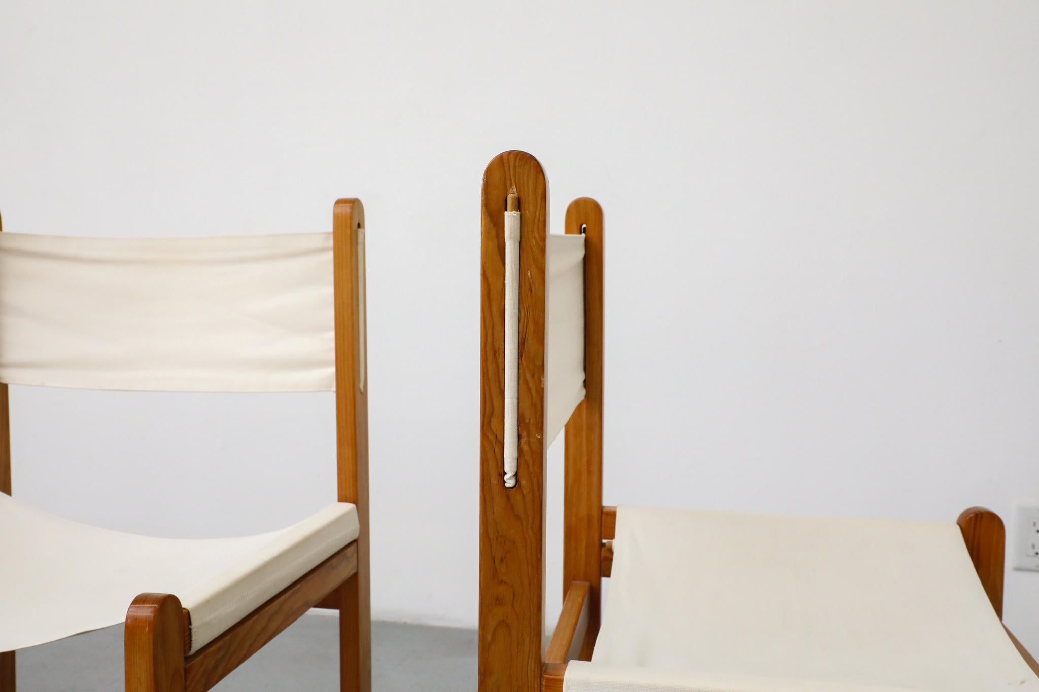 Set of 4 Peter Ole Schiønning Safari Chairs for Niels Eilersen, c. 1960s For Sale 2