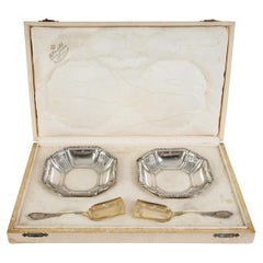 Set of 4 Piece Silver Serving, Germany by Wilhelm Binder, End of 19th Century