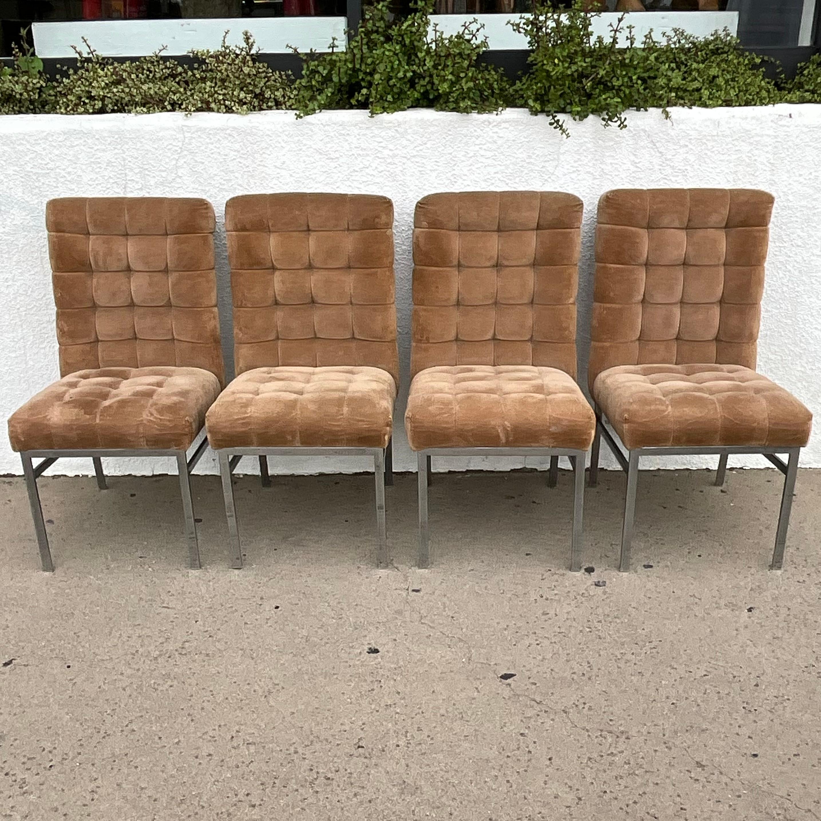 Set of 4 Pierre Cardin Dining Chairs In Good Condition For Sale In Los Angeles, CA