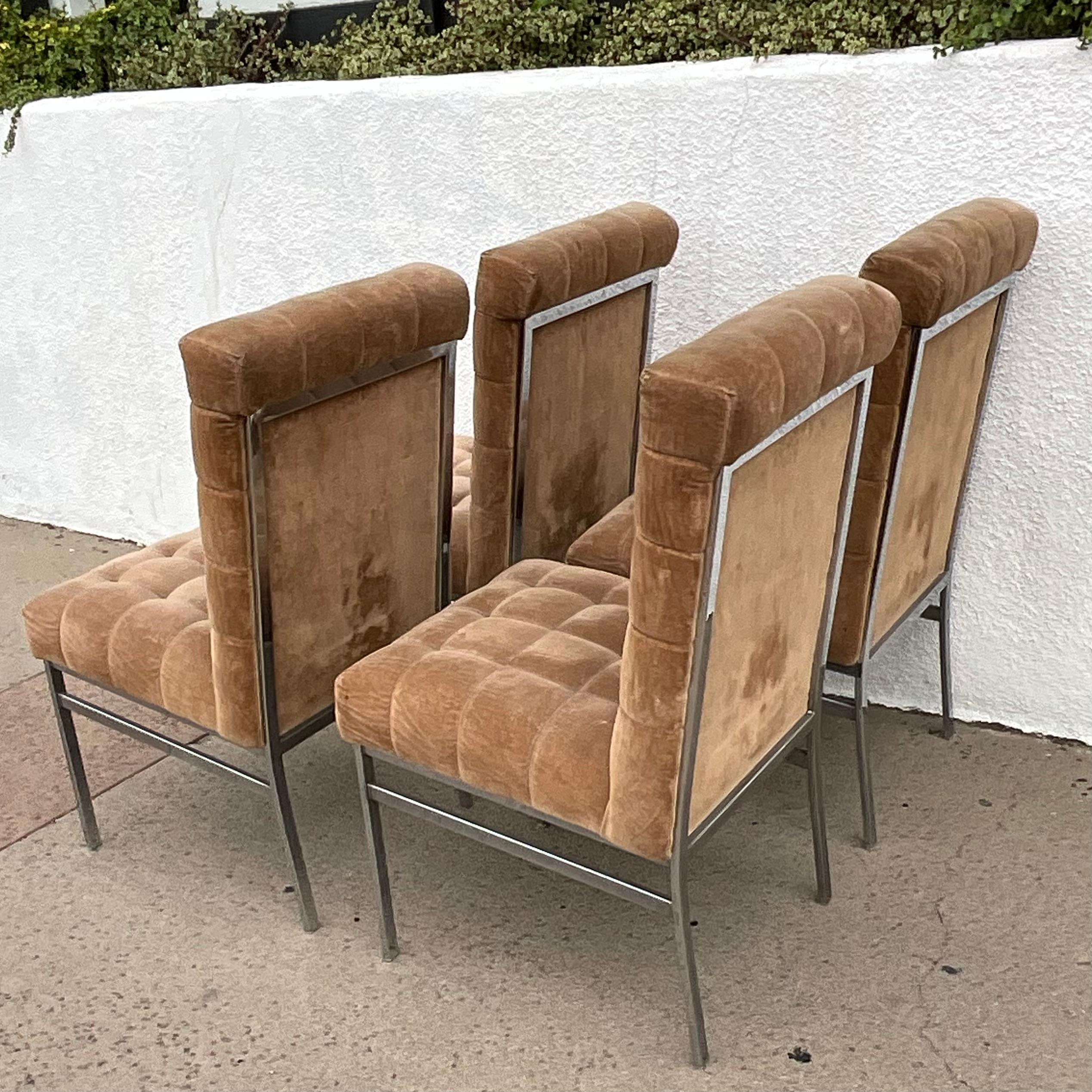 Set of 4 Pierre Cardin Dining Chairs For Sale 1