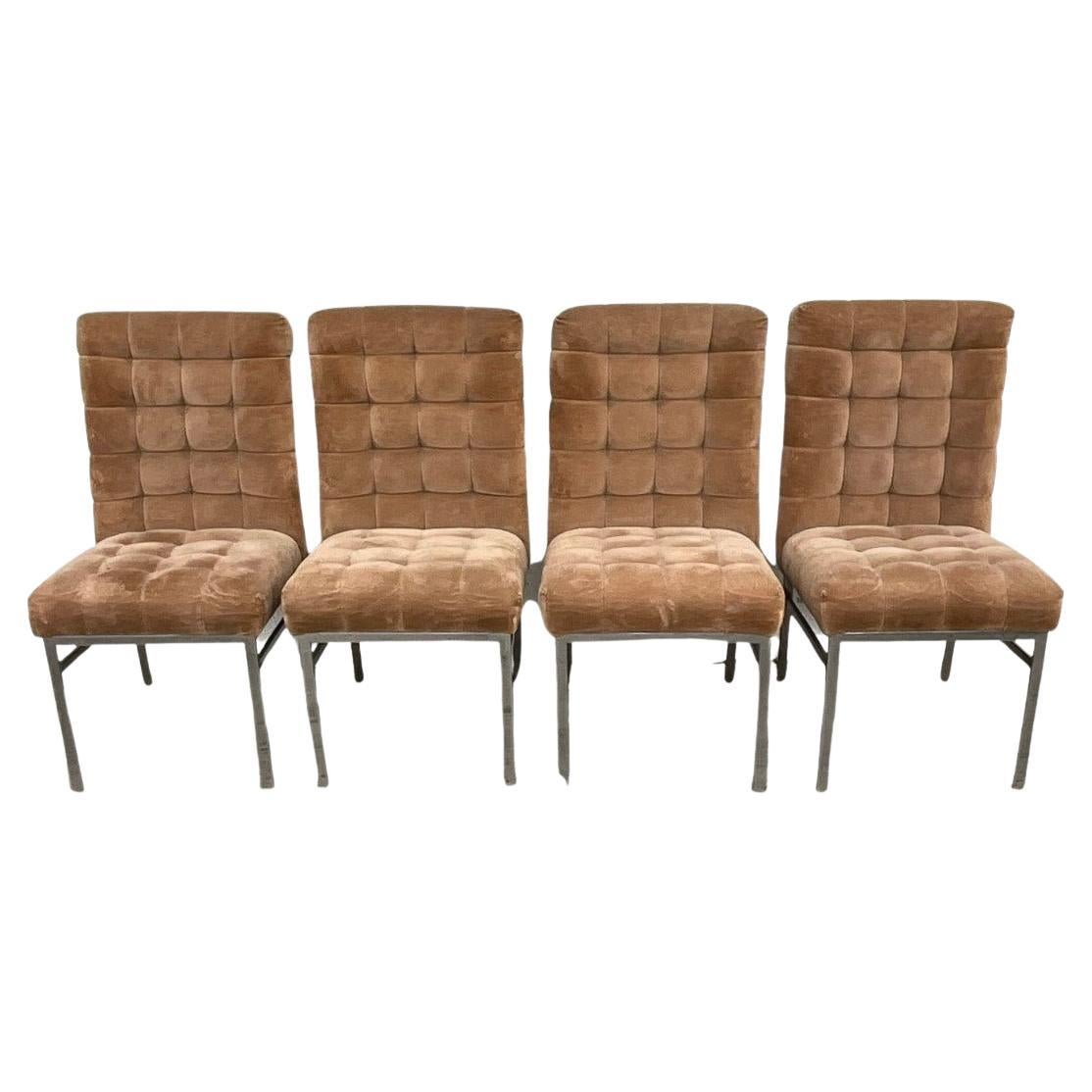 Set of 4 Pierre Cardin Dining Chairs For Sale