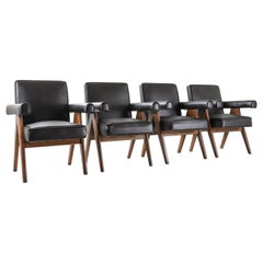Set Of 4 Pierre Jeanneret ‘Committee’ Chairs, model No. PJ-SI-30-A