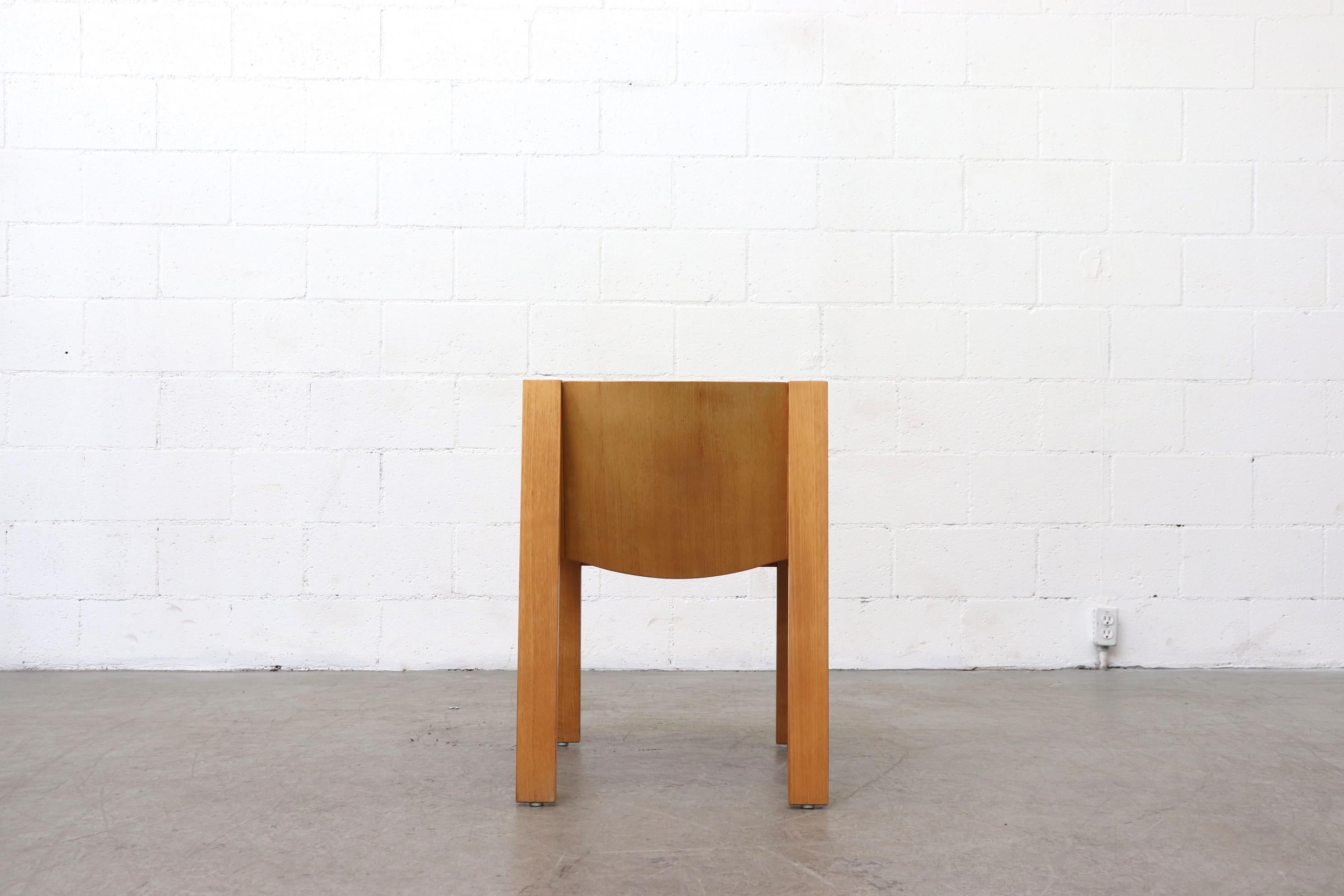 Late 20th Century Set of 4 Pierre Mazairak for Pastoe Pine Dining Chairs