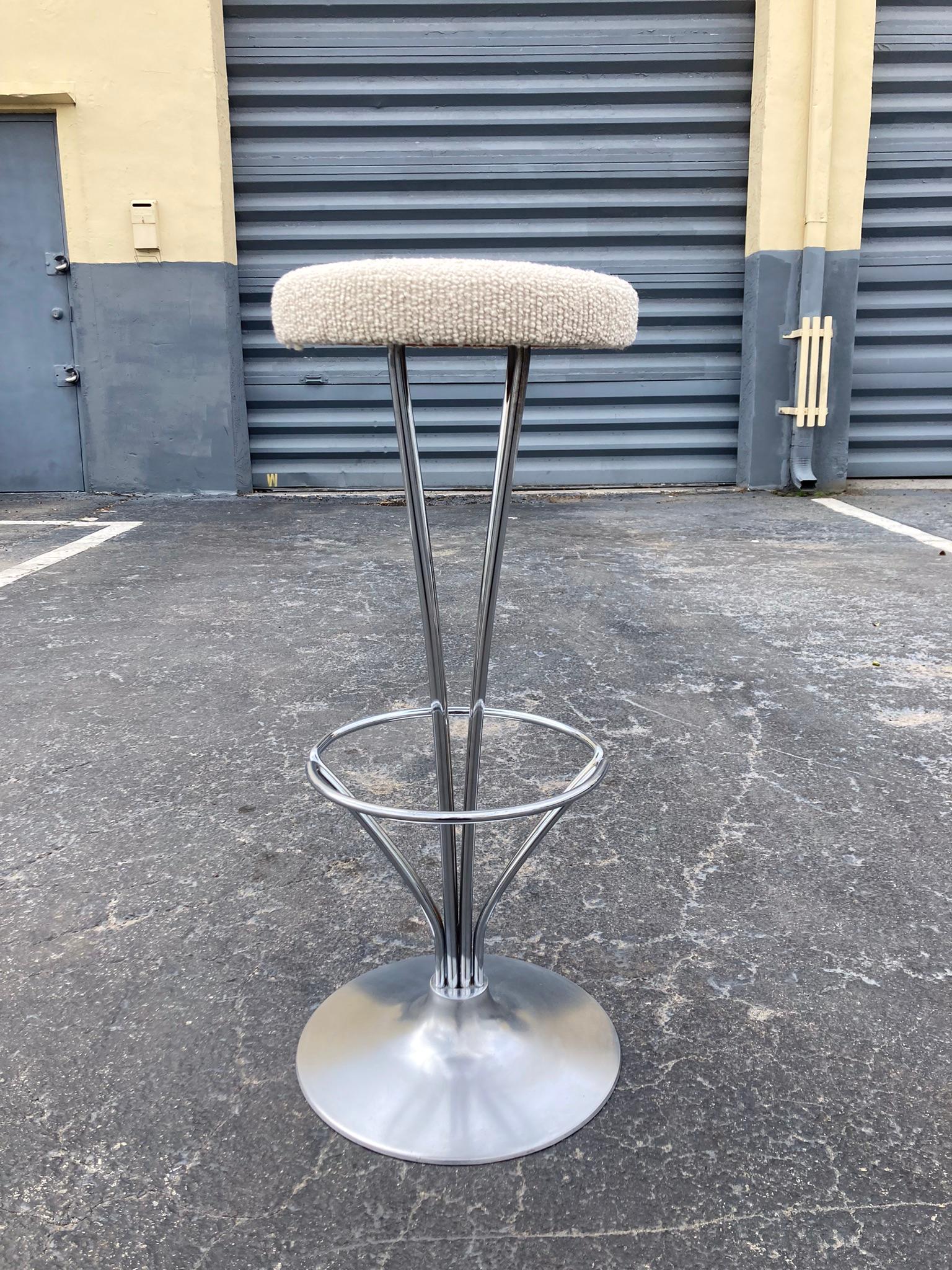 Set of 4 Piet Hein Bar Stools for Fritz Hansen, Denmark 6