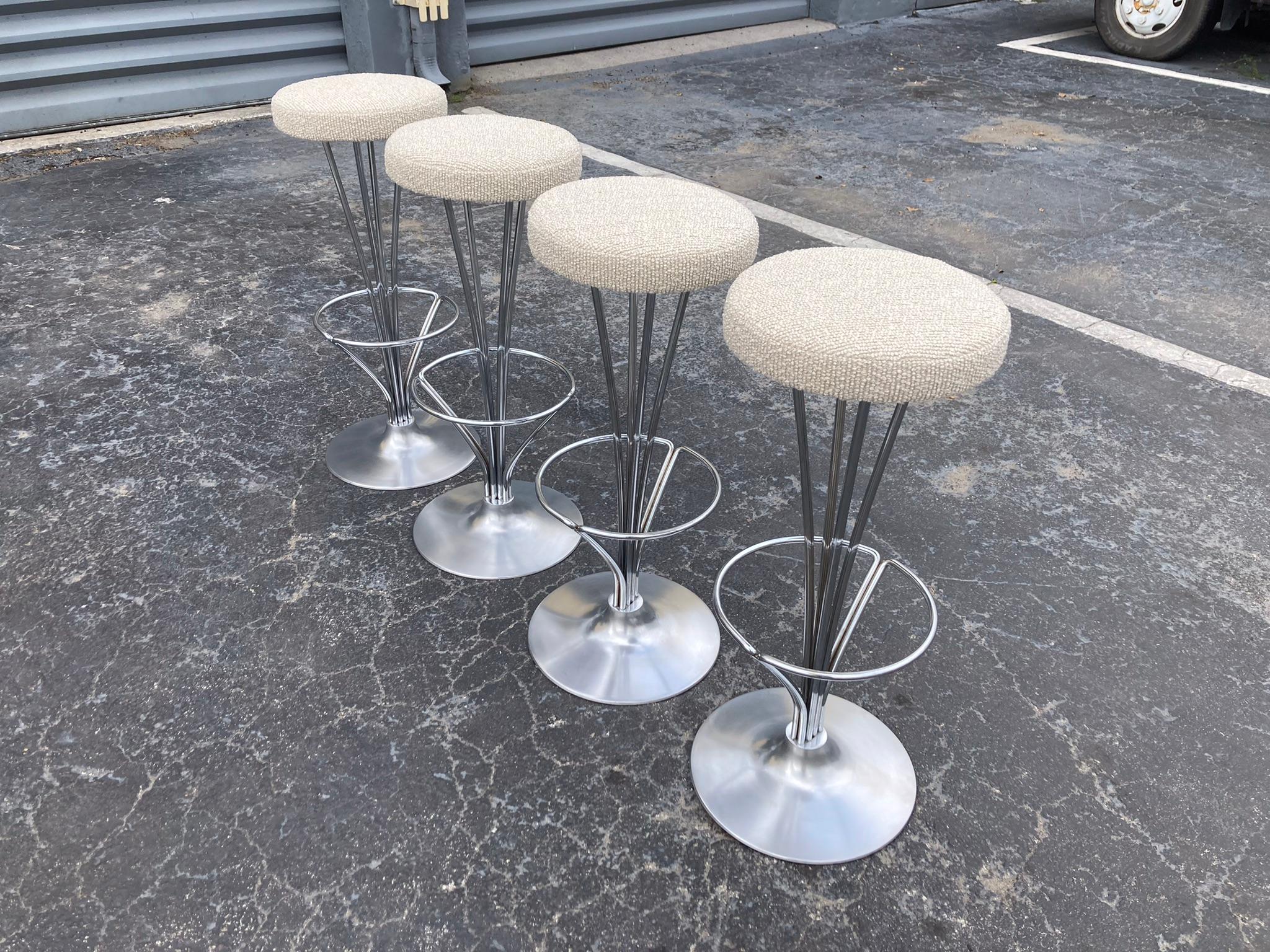 Set of 4 Piet Hein Bar Stools for Fritz Hansen, Denmark 9