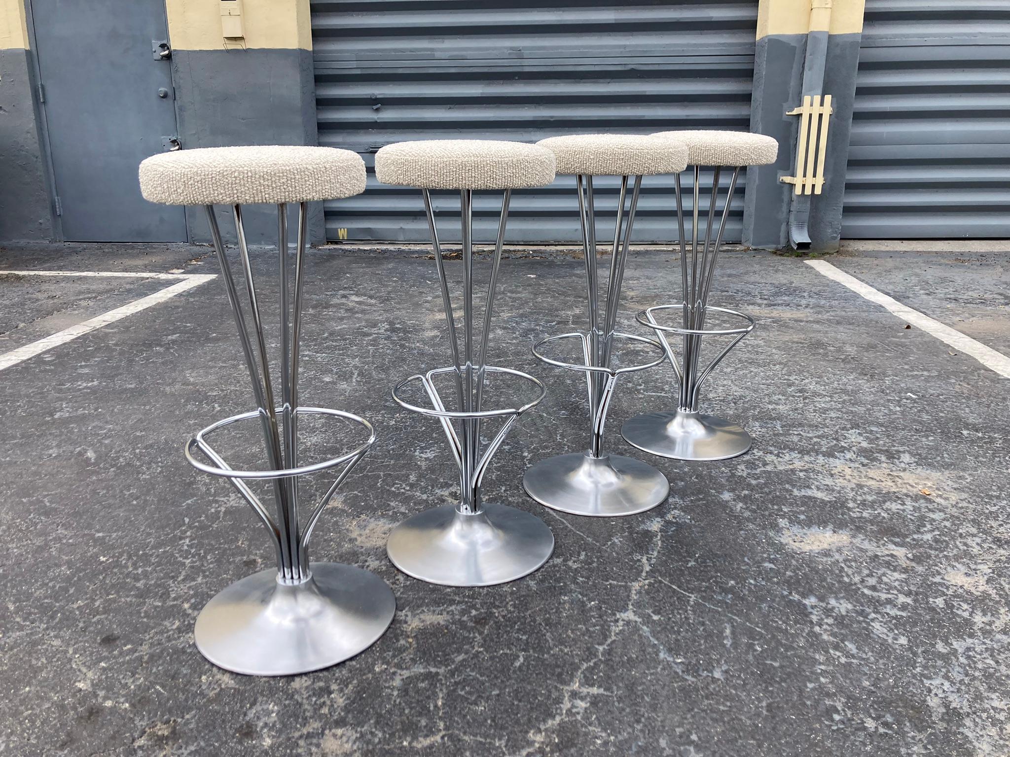 Set of 4 Piet Hein Bar Stools for Fritz Hansen, Denmark 2