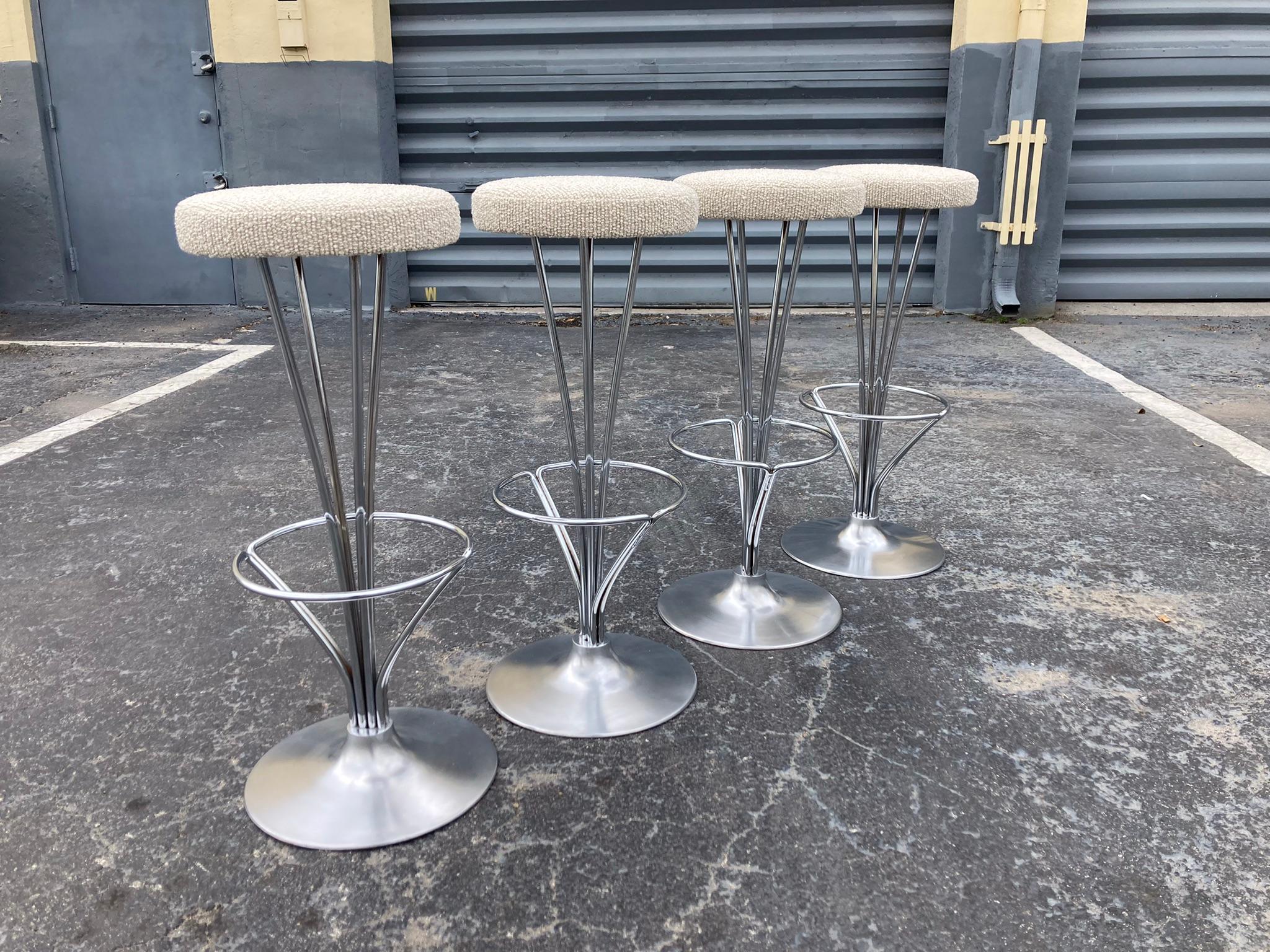 Set of 4 Piet Hein Bar Stools for Fritz Hansen, Denmark  For Sale 2