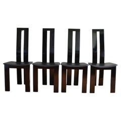Set of 4 Pietro Costantini Post Modern Dining Chairs, Made in Italy, 1970s