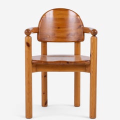 Set of 4 Pine wood dining chairs by Rainer Daumiller