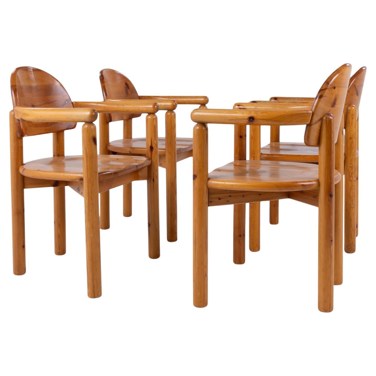 Set di 4 sedie da pranzo in Wood di Rainer Daumiller in vendita