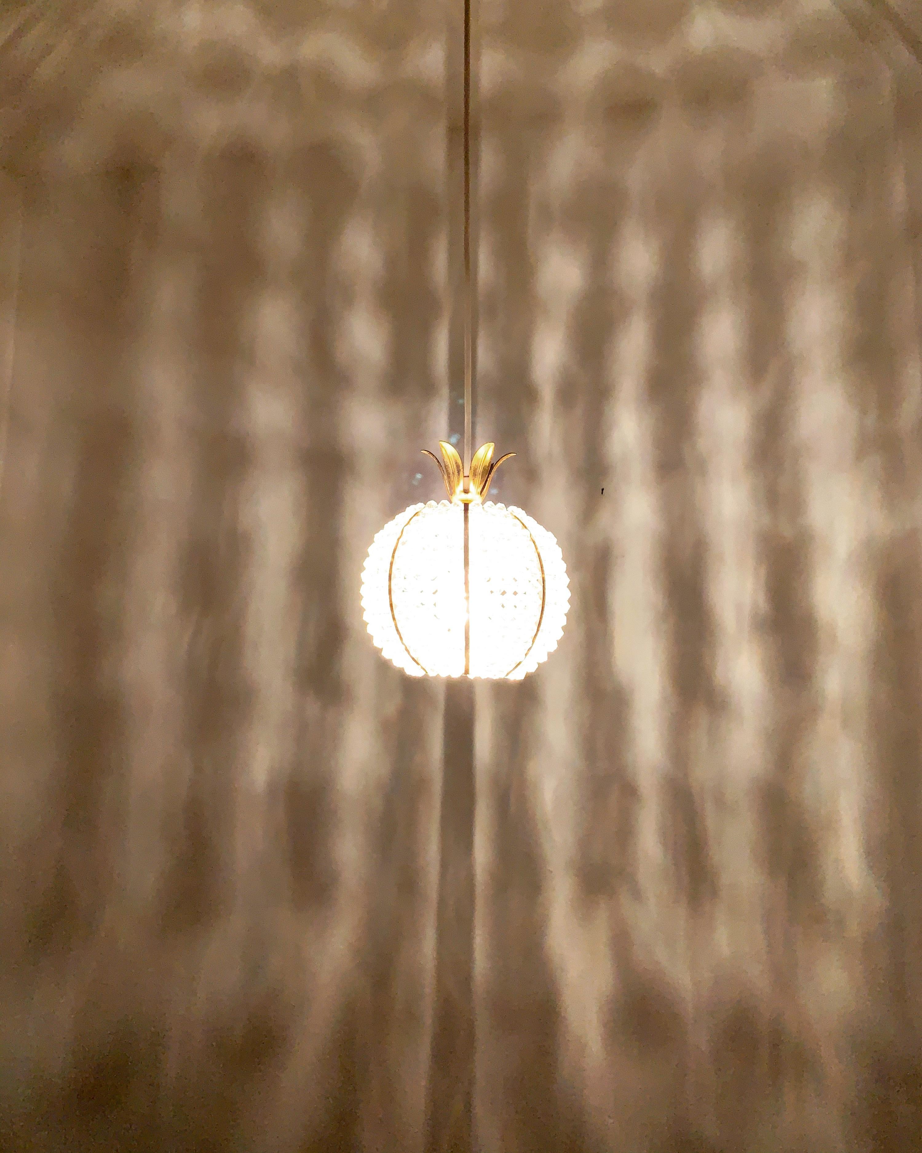 Set di 4 lampade a sospensione a forma di ananas in vendita 3