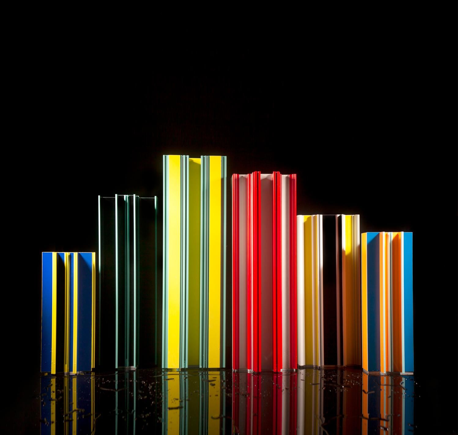 Set of 4 Piscis Aluminium Vases by Jorge Penadés 11