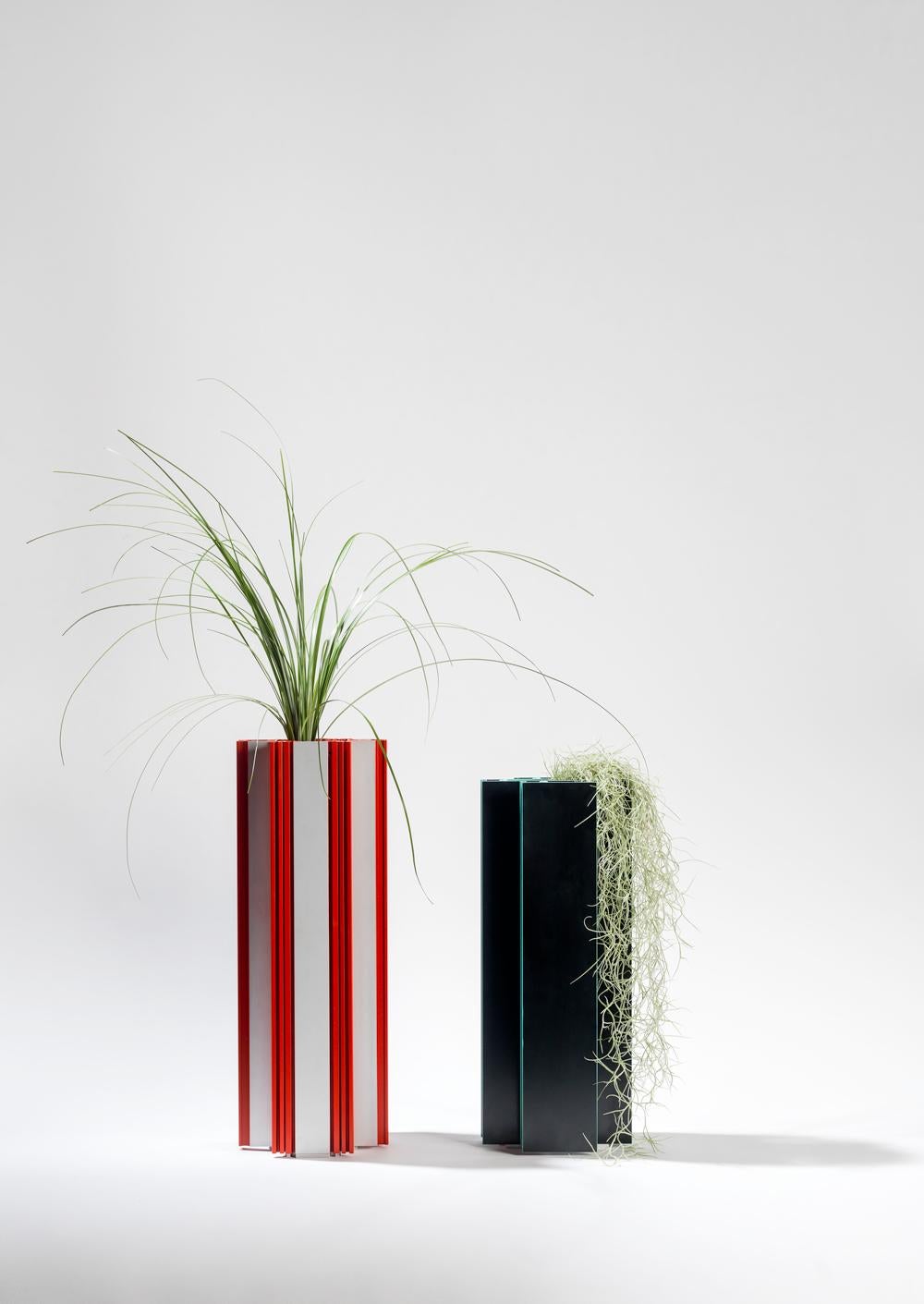 Set of 4 Piscis Aluminium Vases by Jorge Penadés 1