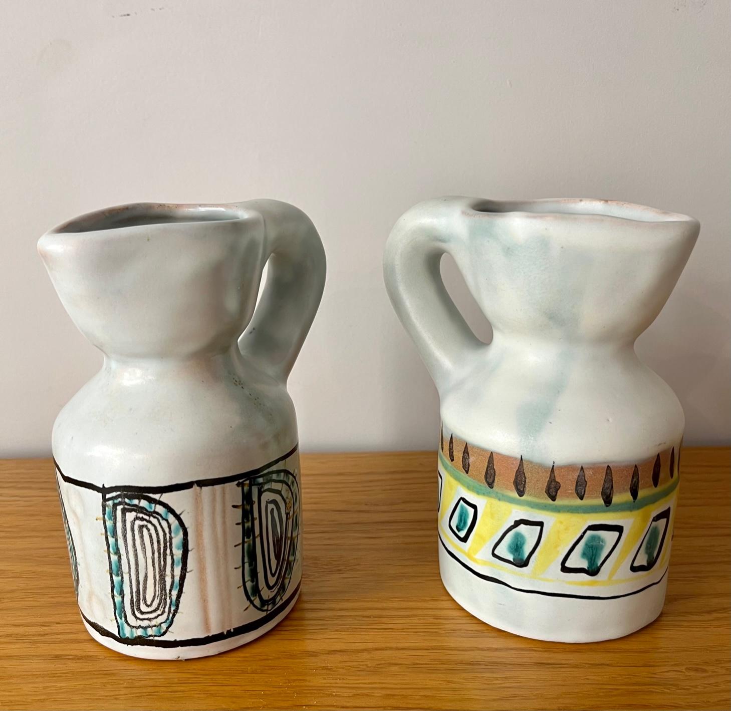 Mid-Century Modern Set of 4 pitchers by Roger Capron, 1960's, France