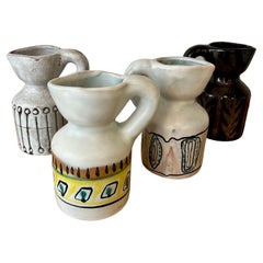 Set of 4 pitchers by Roger Capron, 1960's, France