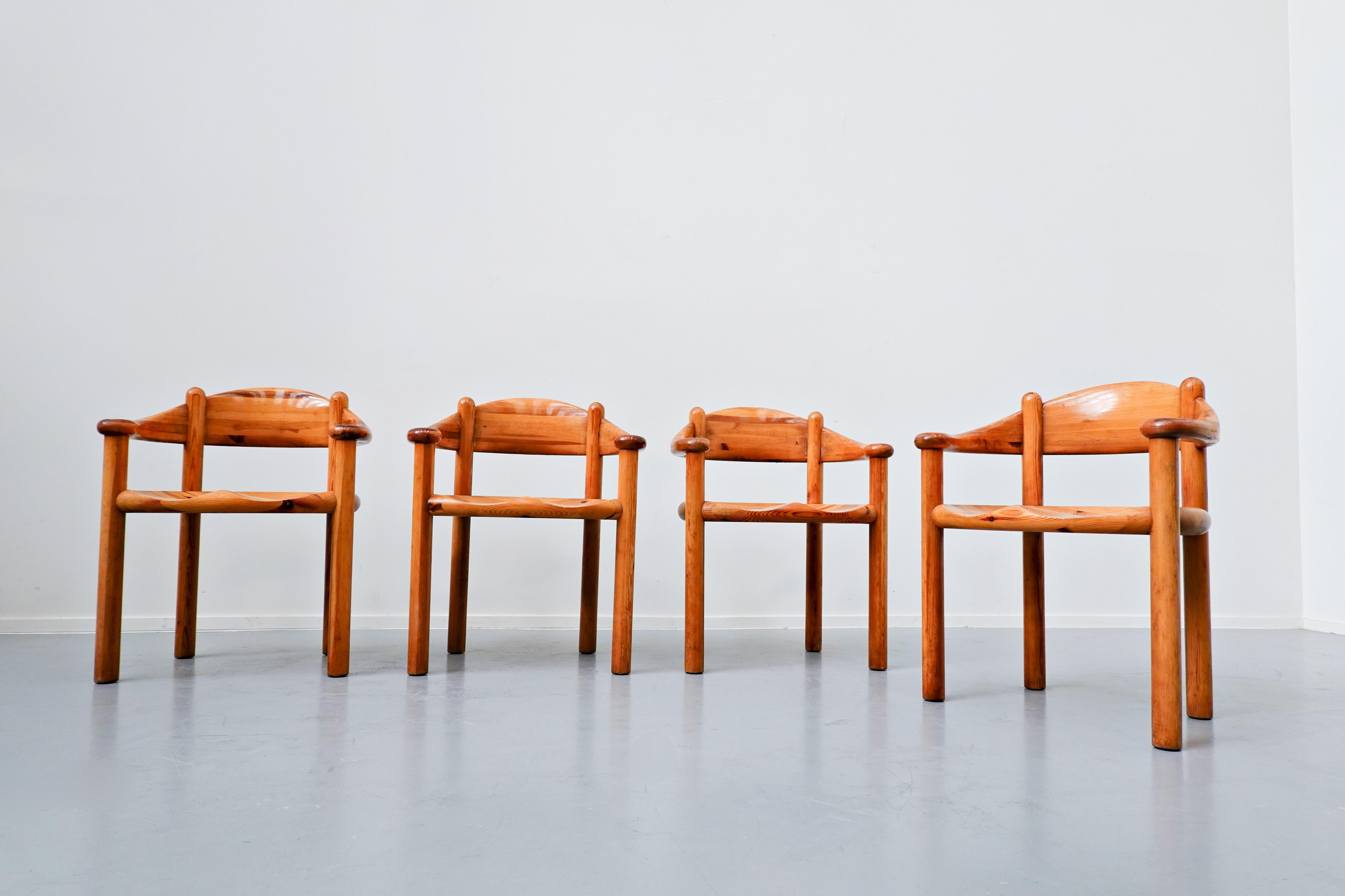 Set of 4 Pitchpin Armchairs by By Rainer Daumiller, 1970s In Good Condition For Sale In Brussels, BE