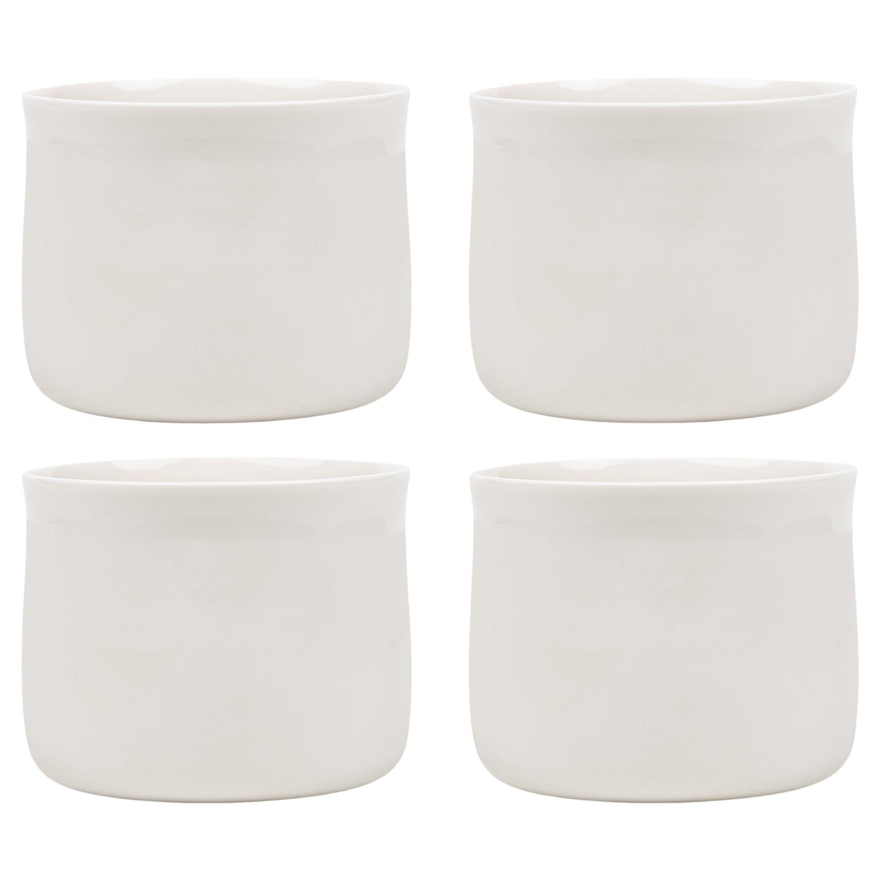 Ensemble de 4 tasses plates par Studio Cúze